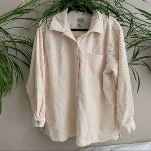 L.L Bean Corduroy button up